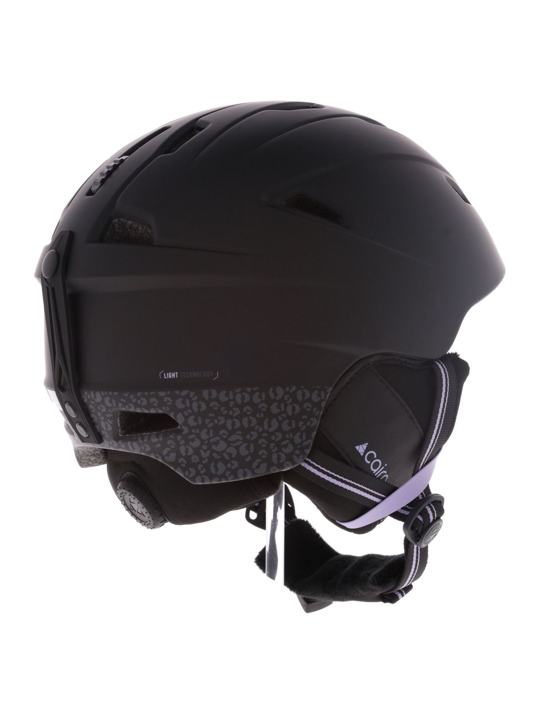 Cairn, Profil ski helmet unisex Mat Black Leopard black, purple 