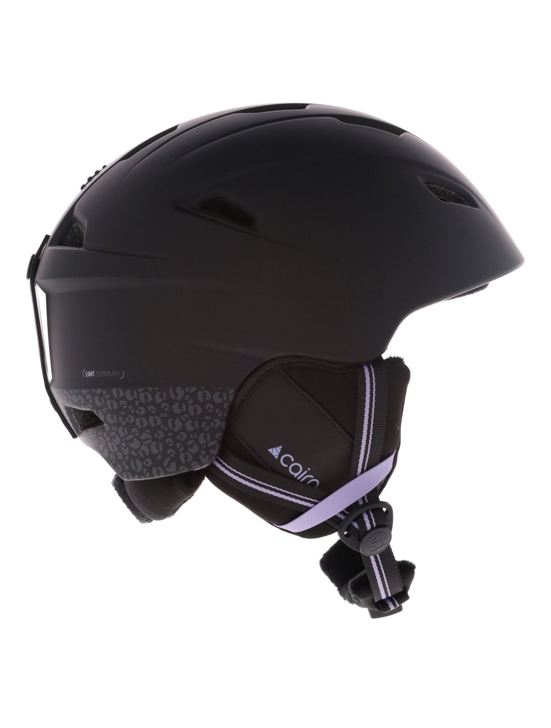 Cairn, Profil ski helmet unisex Mat Black Leopard black, purple 