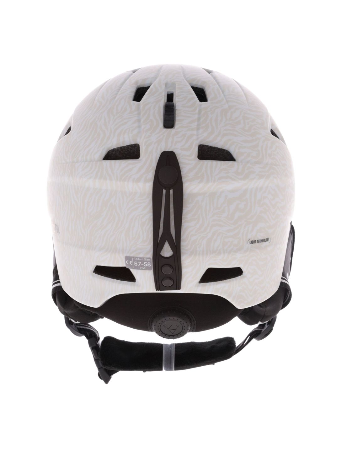 Cairn, Profil ski helmet unisex Mat Warm Gray White grey, white 