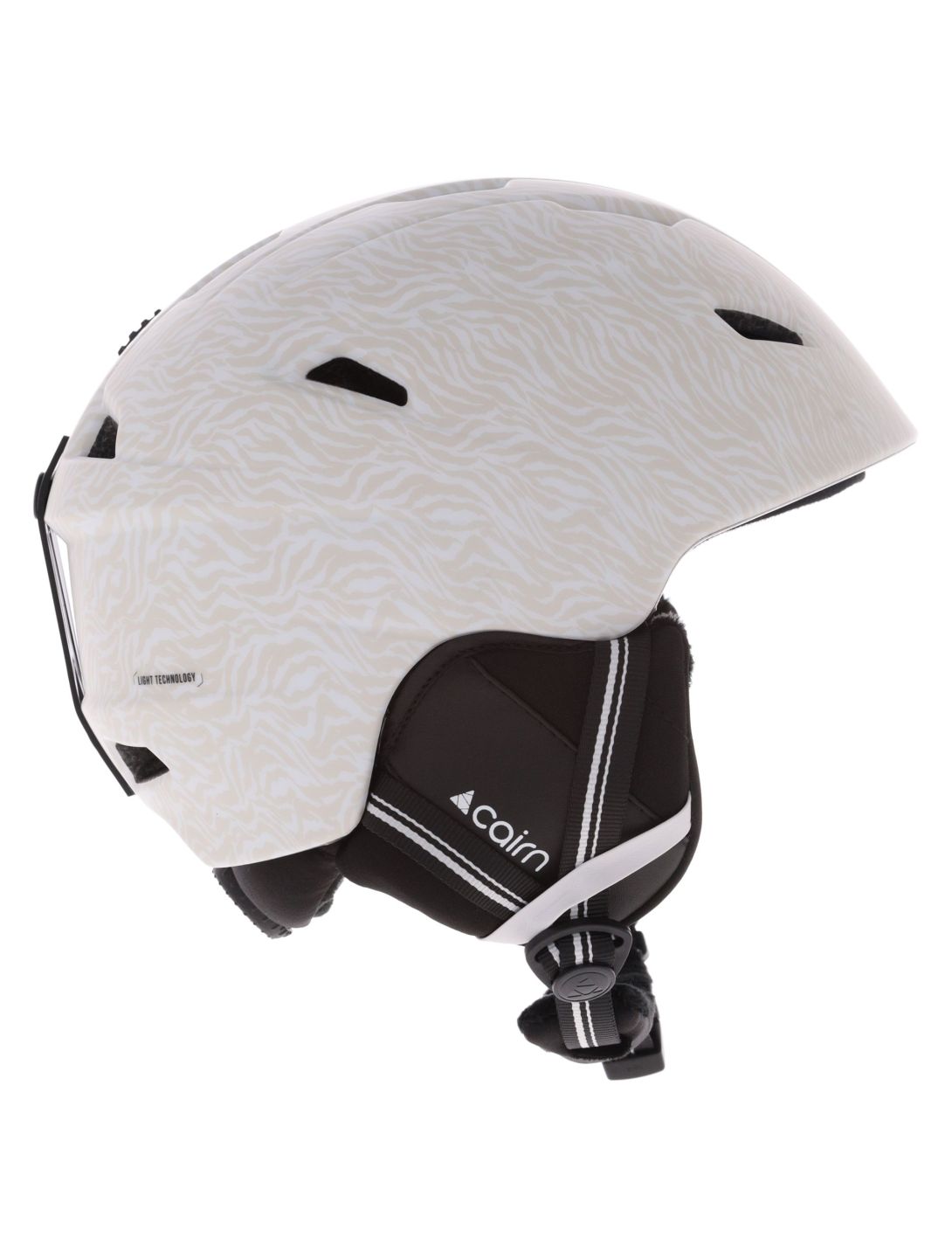 Cairn, Profil ski helmet unisex Mat Warm Gray White grey, white 