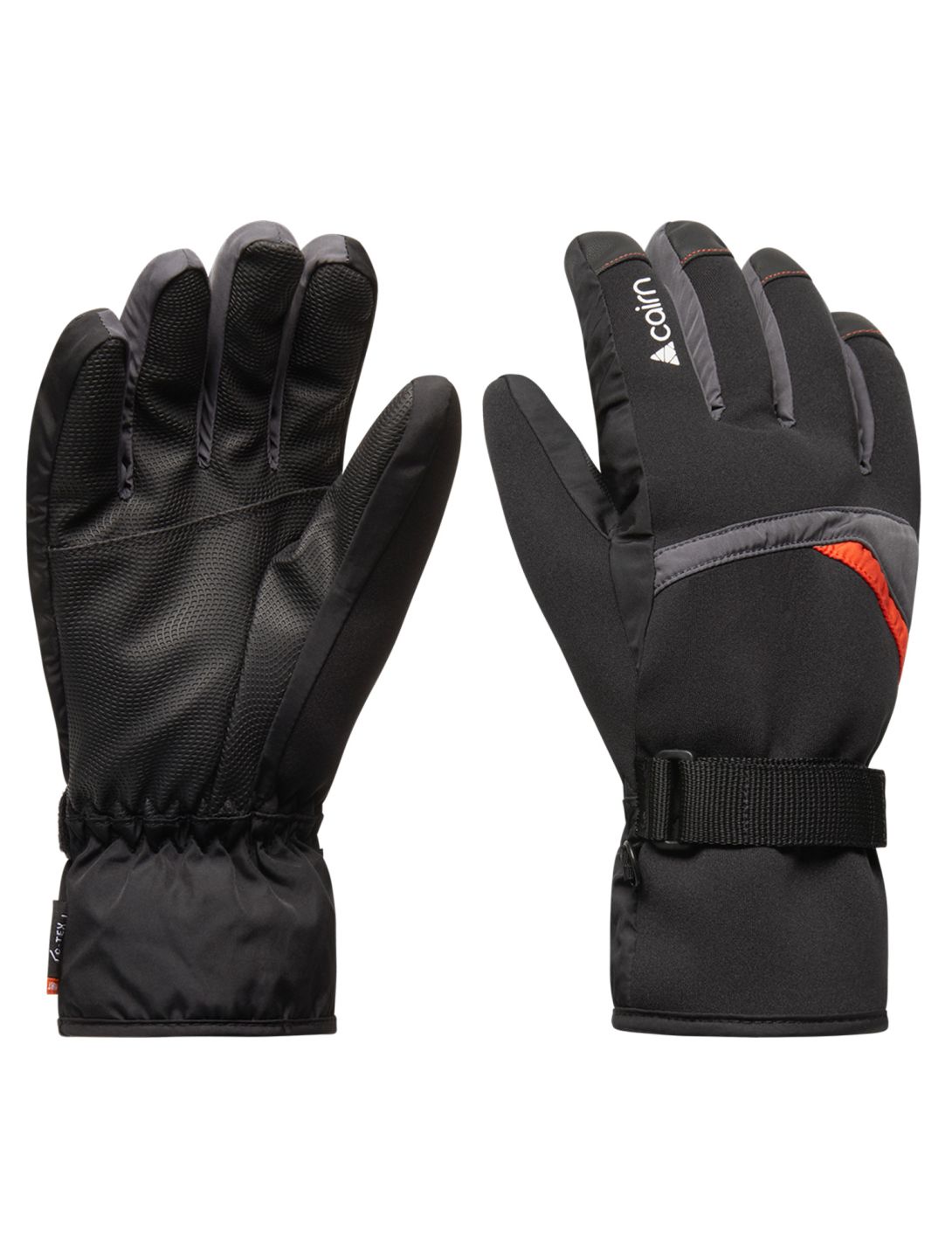 Cairn, Styl 2 M C-Tex ski gloves men Graphite Scarlet black, grey 