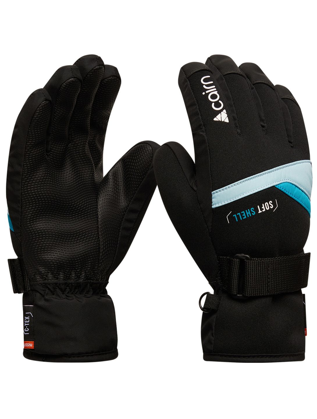 Cairn, Styl J C-Tex ski gloves kids Frost Lagoon black, blue 