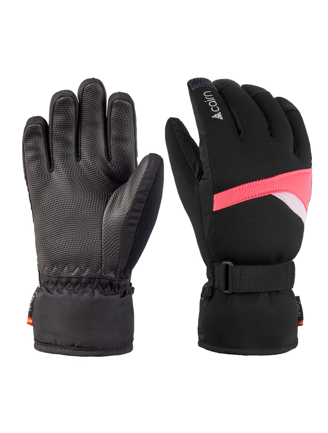 Cairn, Styl J C-Tex ski gloves kids Neon Pink pink 