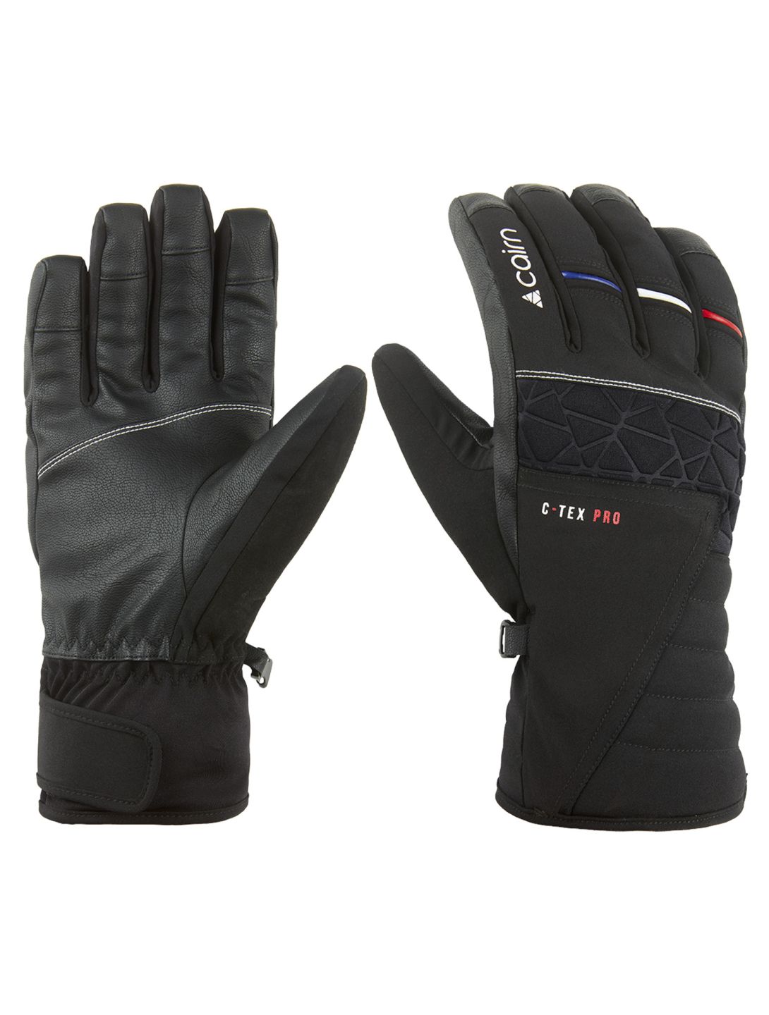 Cairn, Summit M C-Tex Pro ski gloves men Black Patriot black 