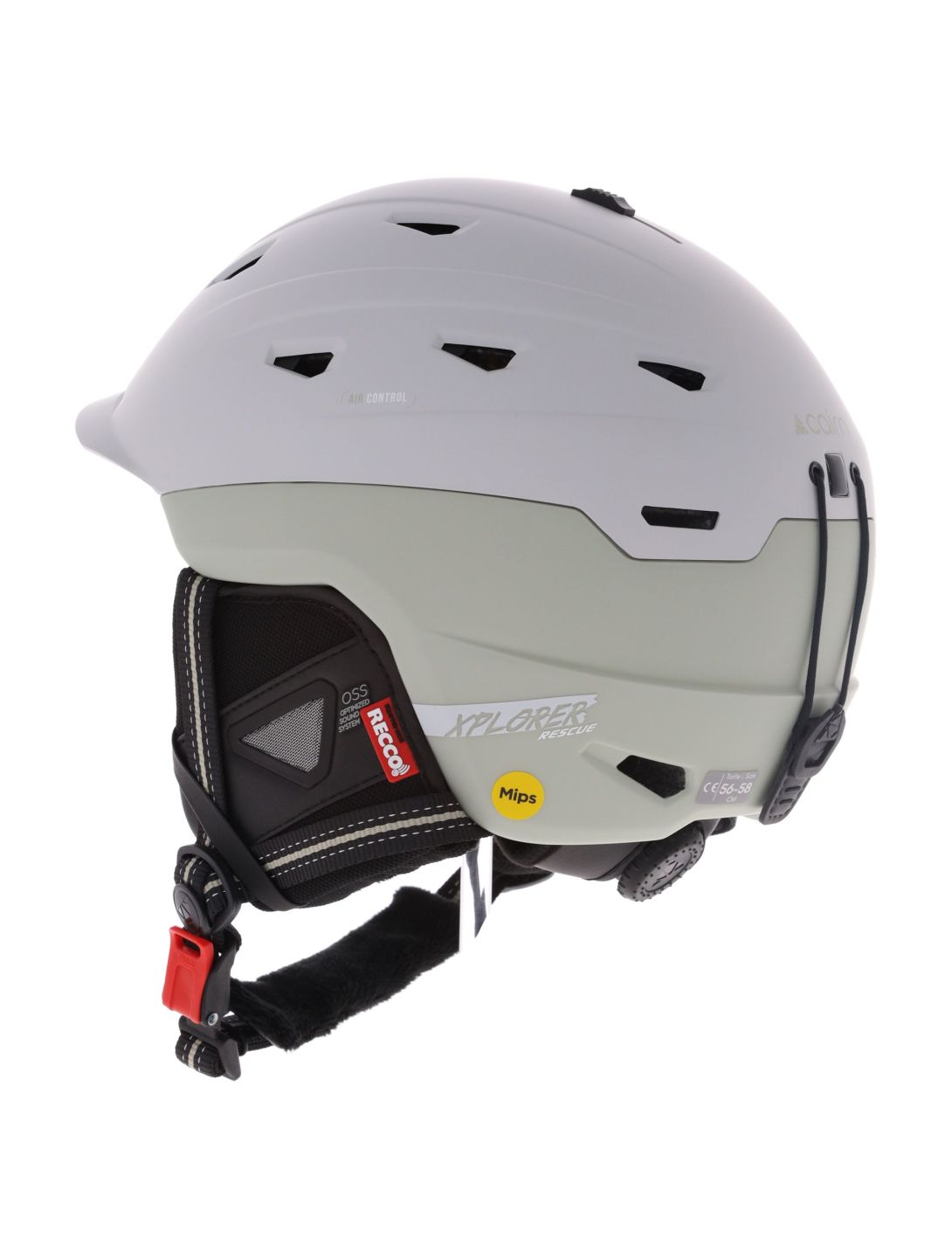 Cairn, Xplorer Rescue MIPS ski helmet unisex Mat Agate Gray green, grey 