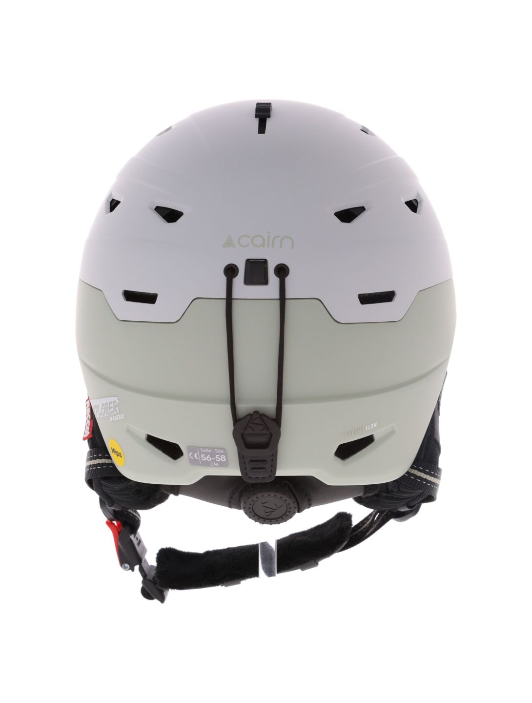 Cairn, Xplorer Rescue MIPS ski helmet unisex Mat Agate Gray green, grey 