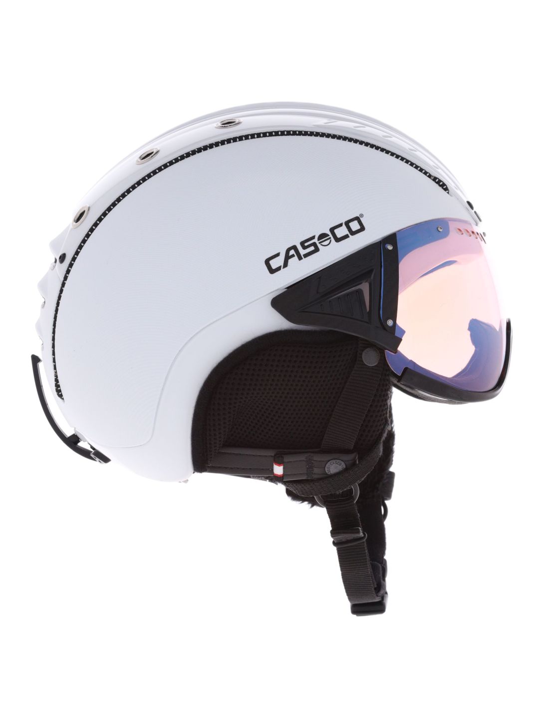 Casco, SP-2 Photomatic ski helmet with visor unisex White white 