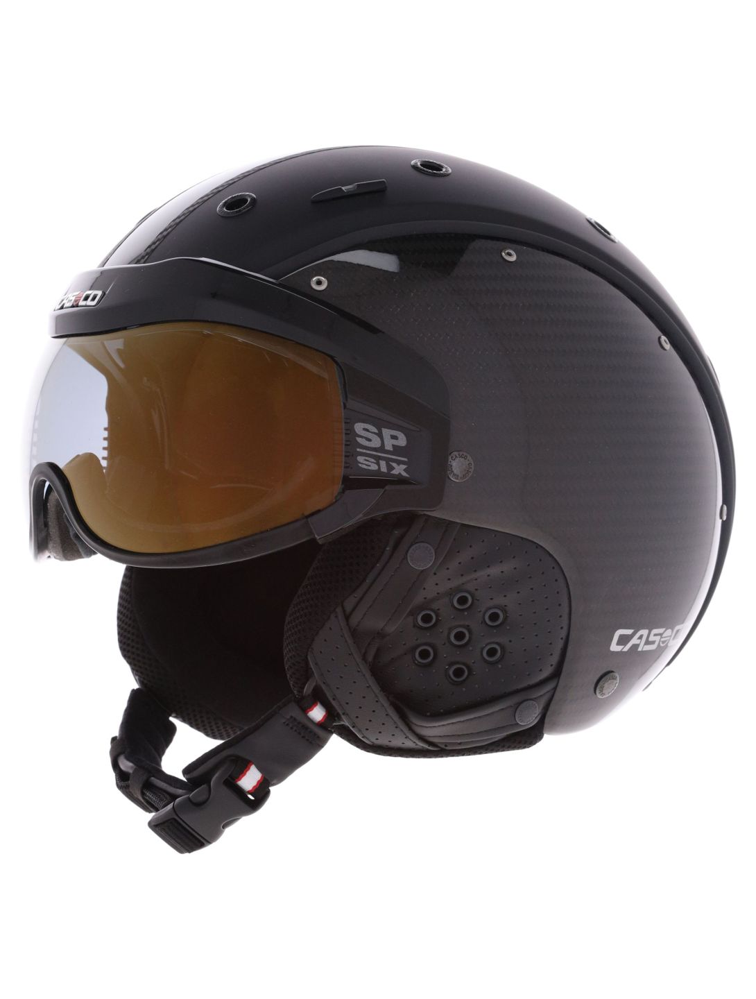 Casco, SP-6 Limited ski helmet with visor unisex Carbon Black black 