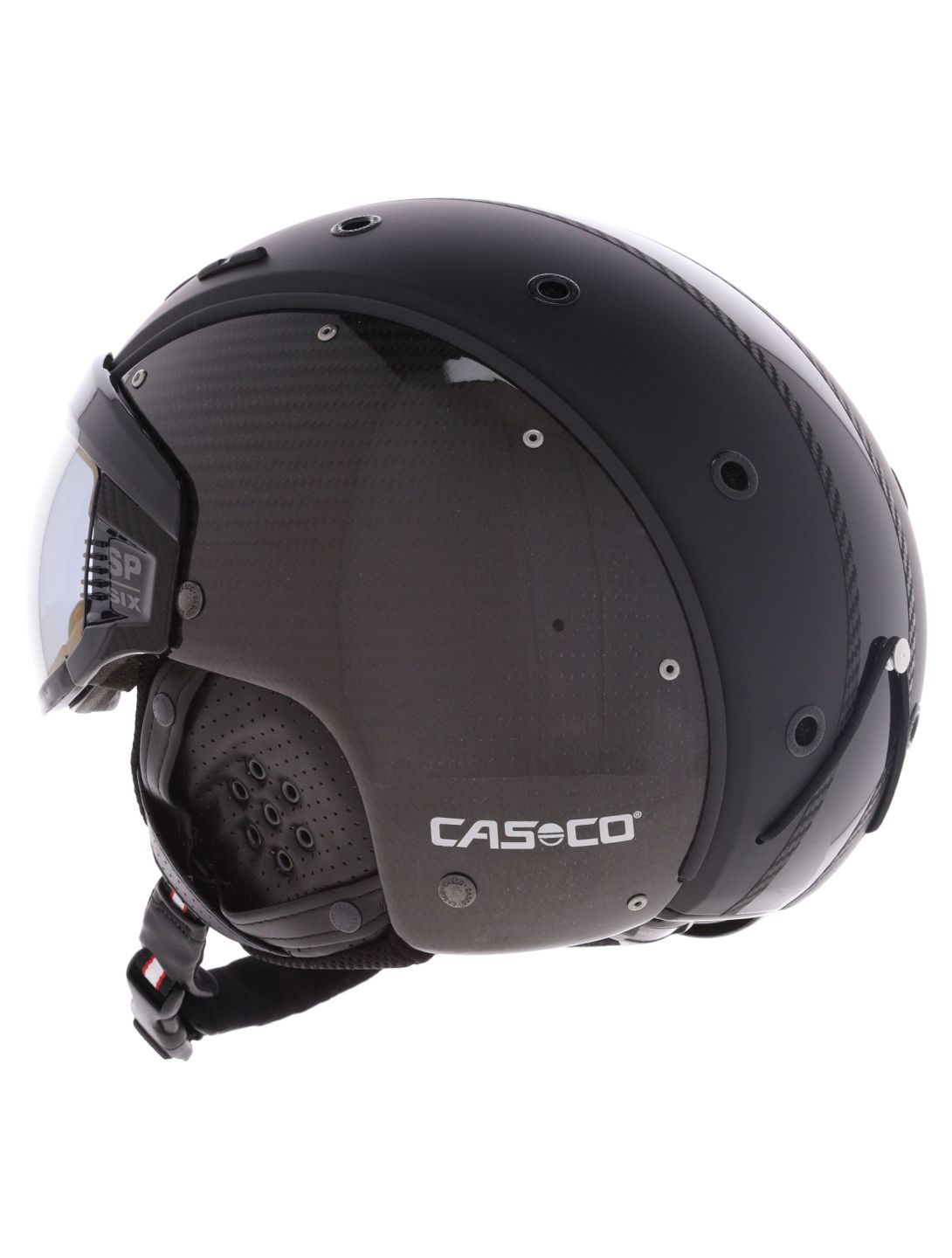 Casco, SP-6 Limited ski helmet with visor unisex Carbon Black black 