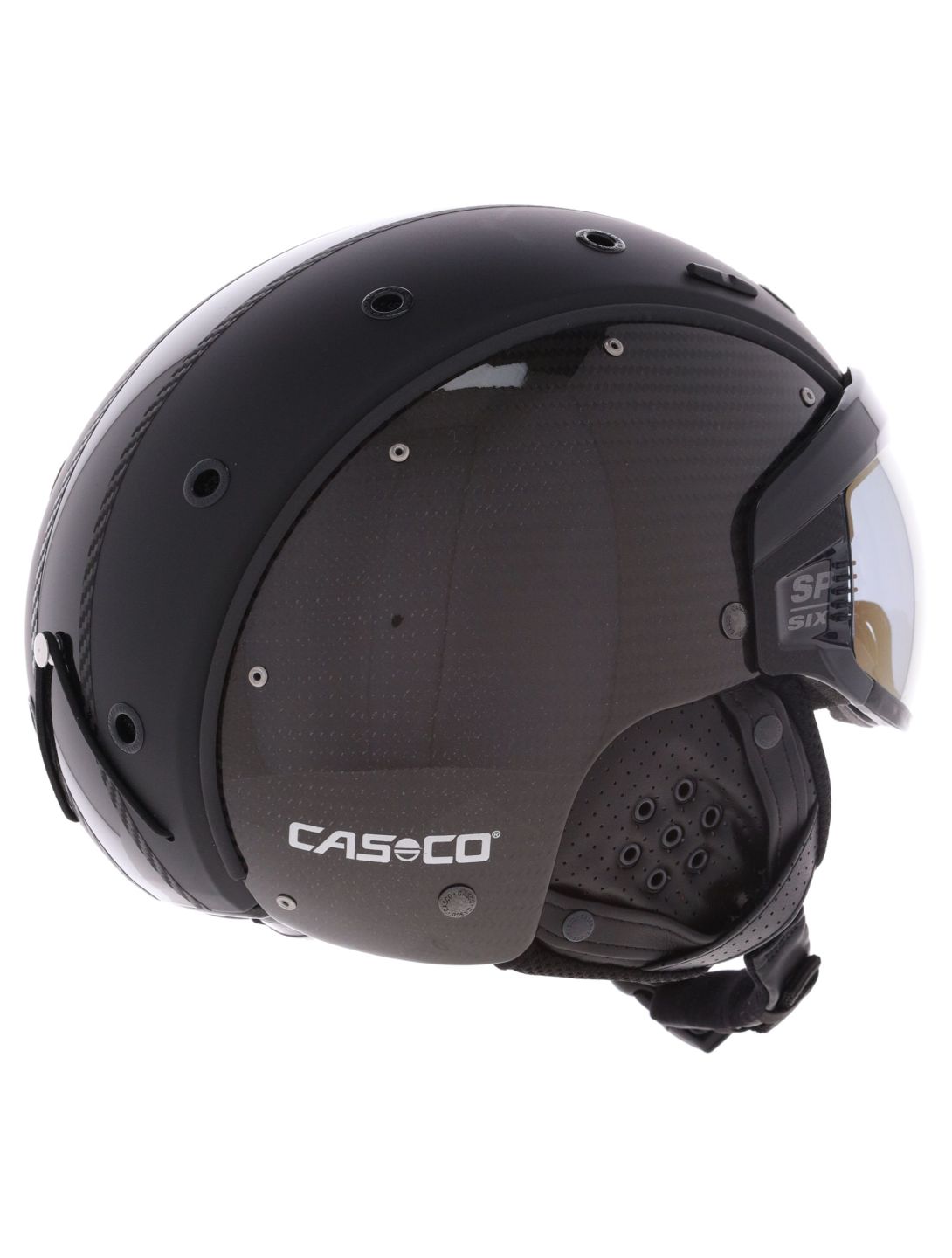 Casco, SP-6 Limited ski helmet with visor unisex Carbon Black black 