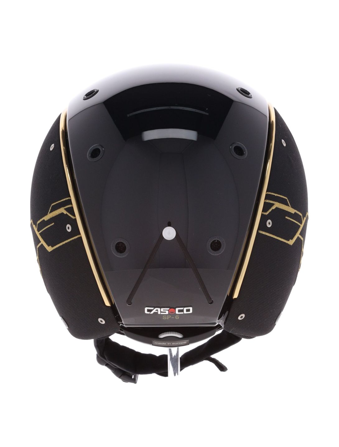 Casco, SP-6 Limited ski helmet with visor unisex Circuit Gold-Black black, Goud 