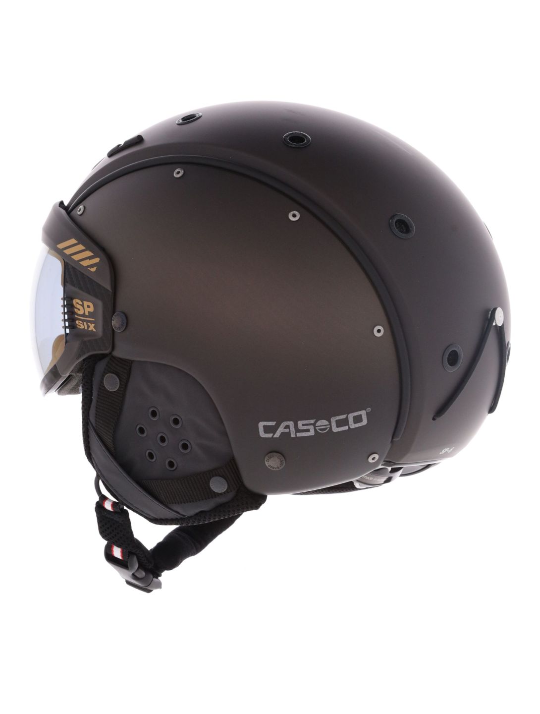 Casco, SP-6 ski helmet with visor unisex Brown Gradient brown 