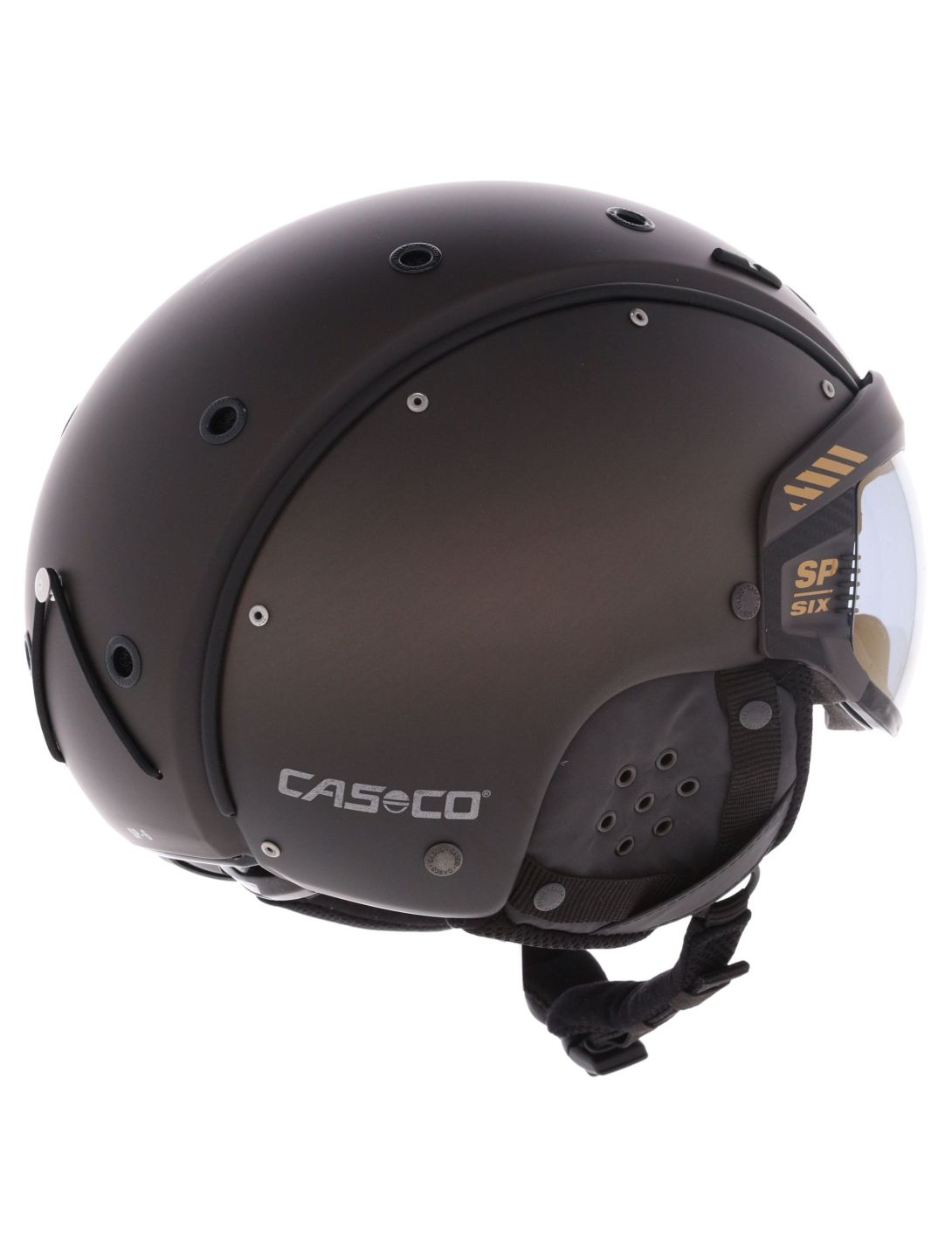 Casco, SP-6 ski helmet with visor unisex Brown Gradient brown 