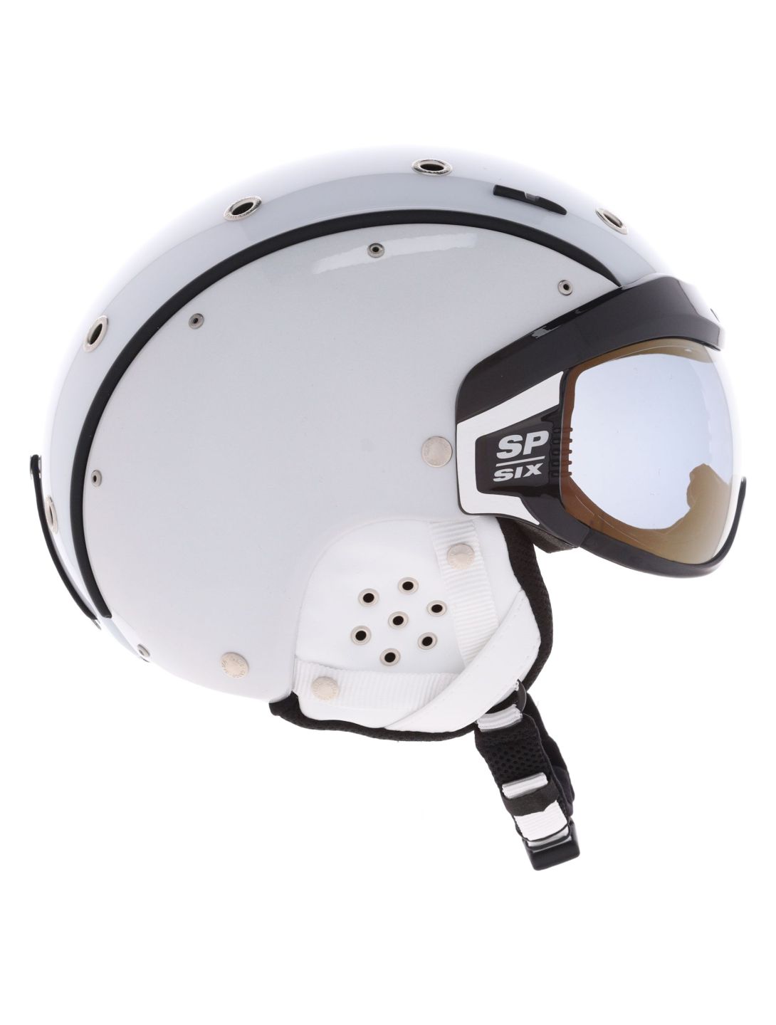 Casco, SP-6 ski helmet with visor unisex Chameleon White white 