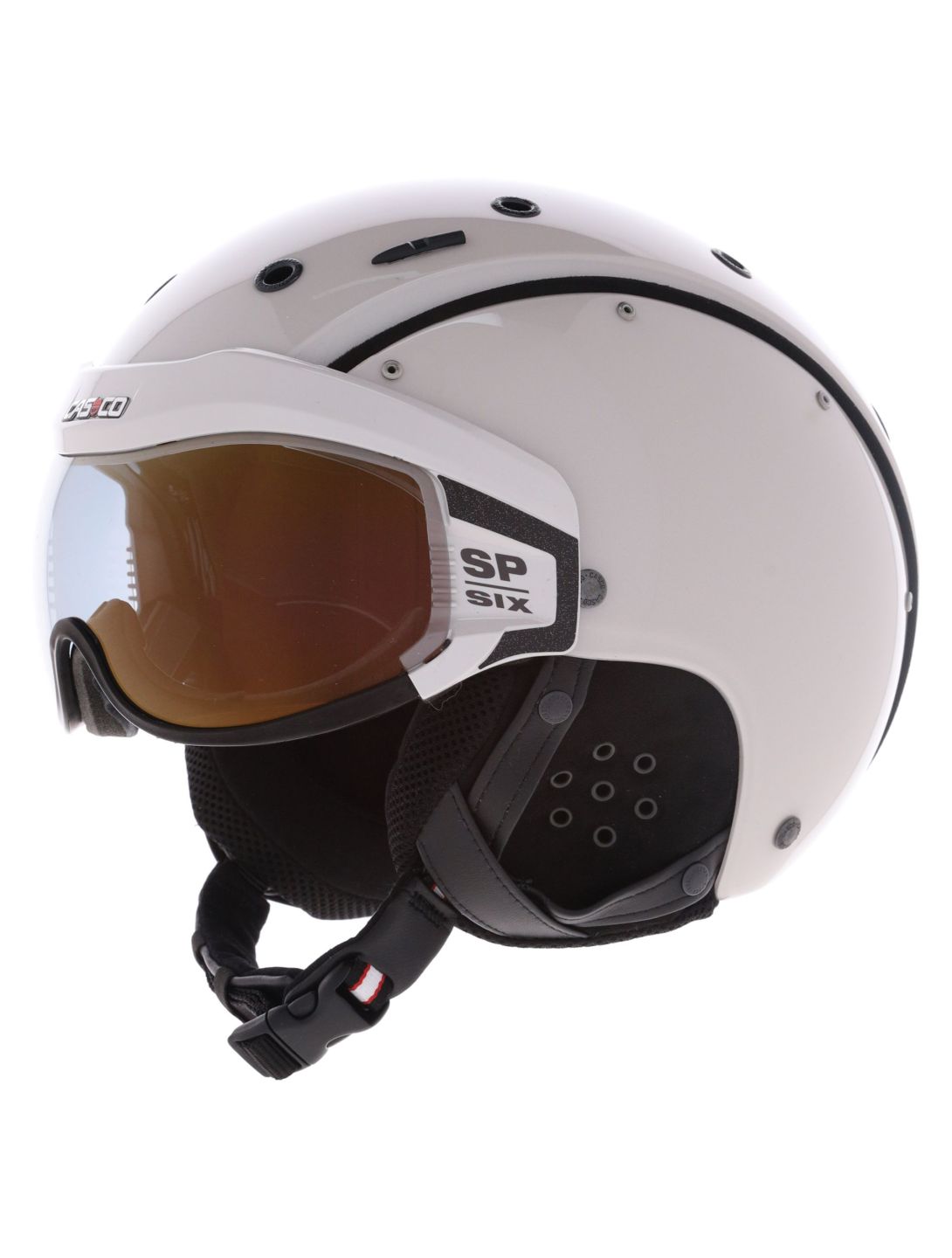 Casco, SP-6 ski helmet with visor unisex Ivory White white 