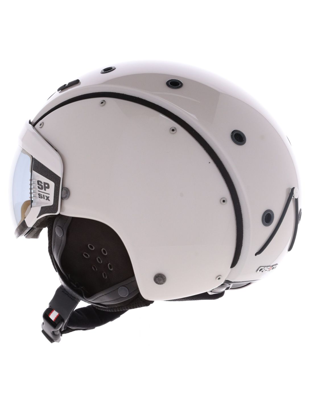 Casco, SP-6 ski helmet with visor unisex Ivory White white 