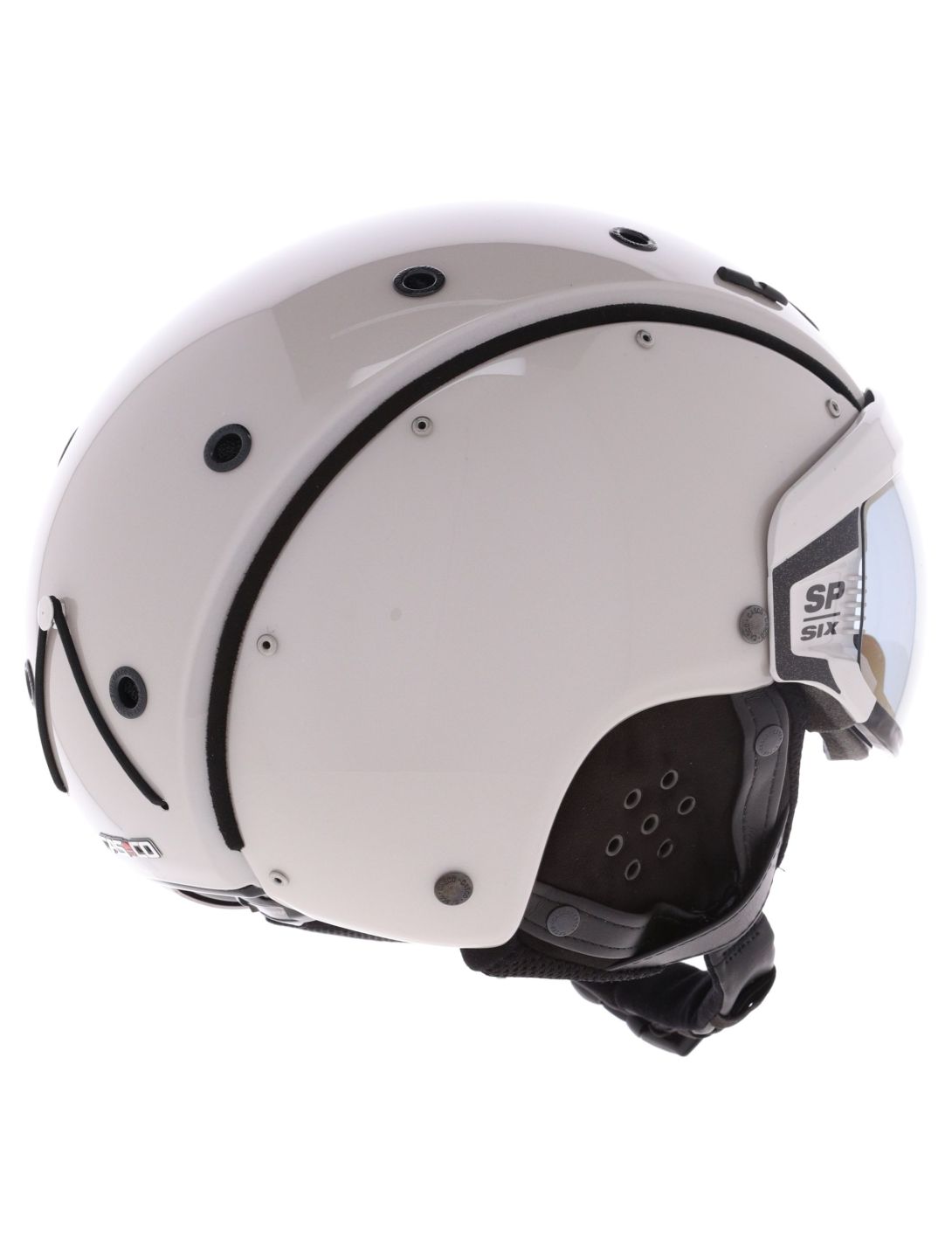 Casco, SP-6 ski helmet with visor unisex Ivory White white 