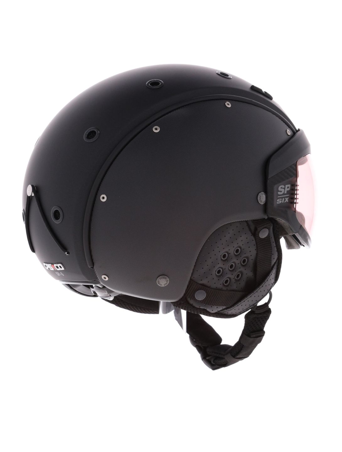 Casco, SP-6 ski helmet with visor unisex Black Structure black 