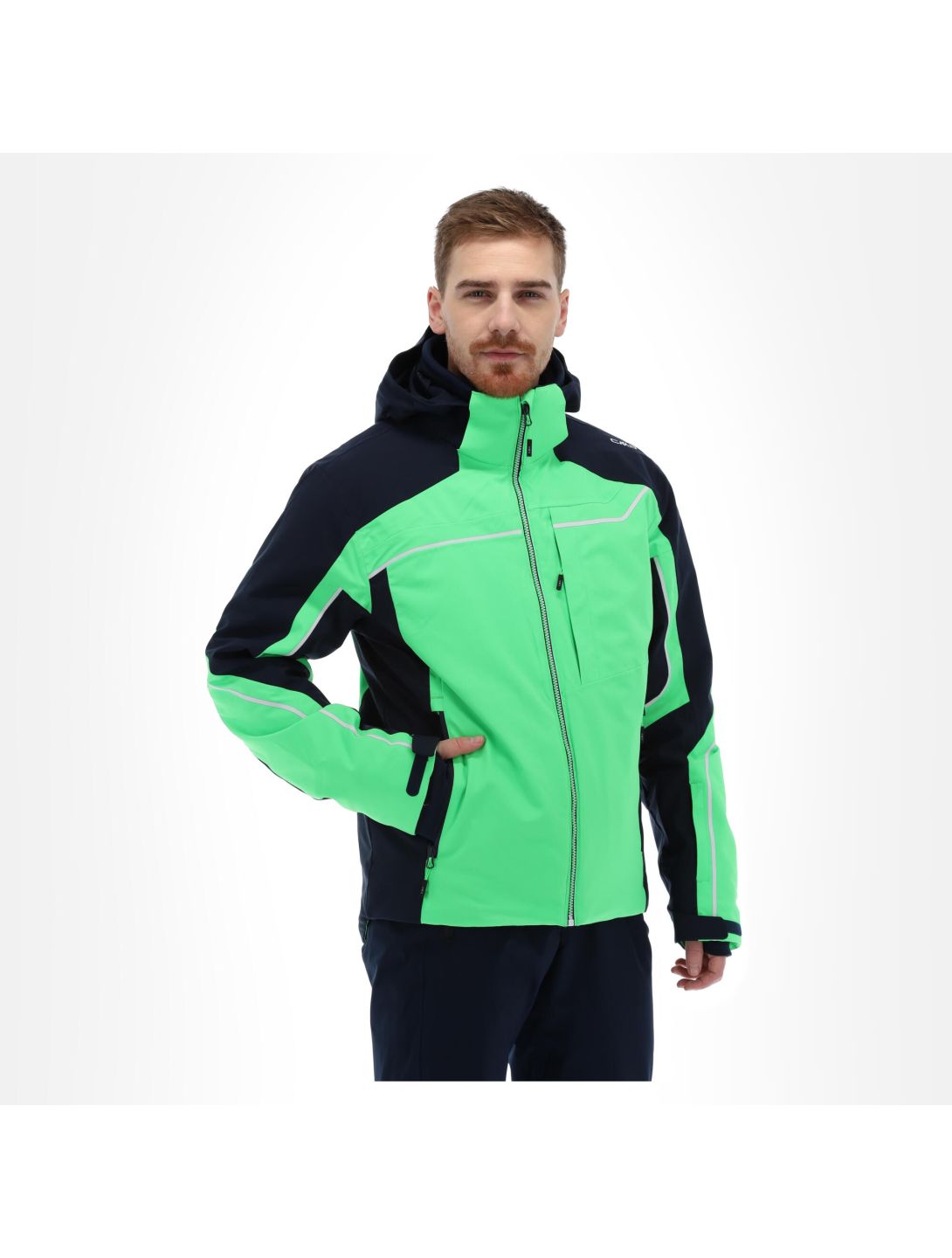 CMP, 30W0267 ski jacket men fluo green