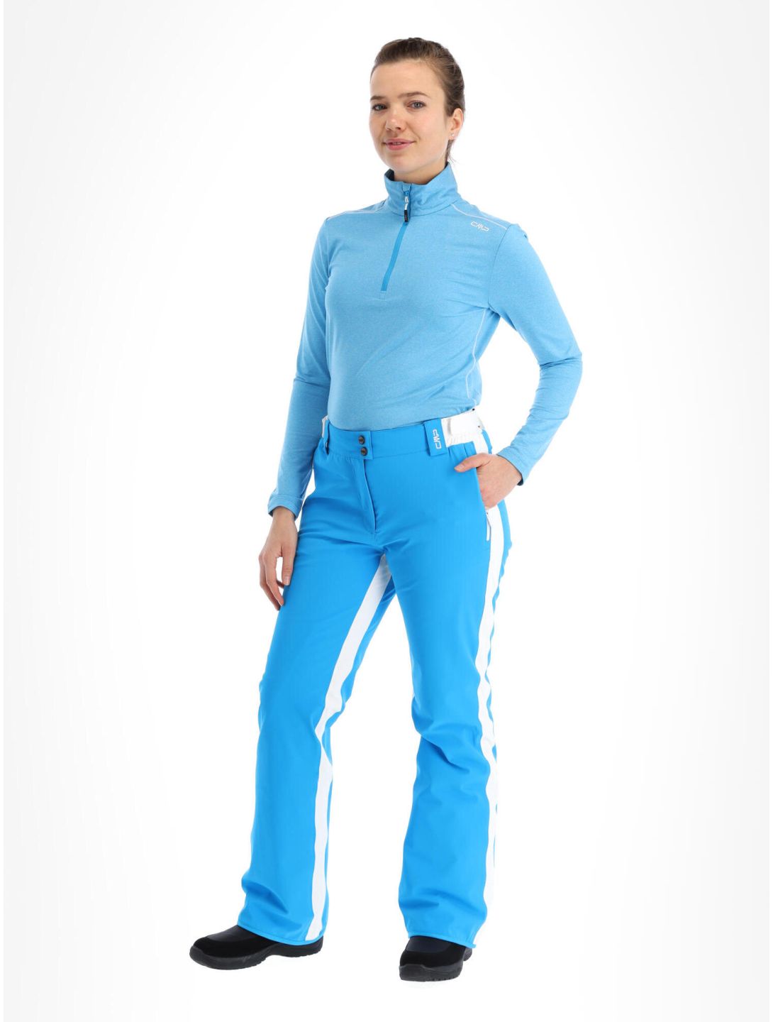 CMP, 30W0806 ski pants women turquioise blue 