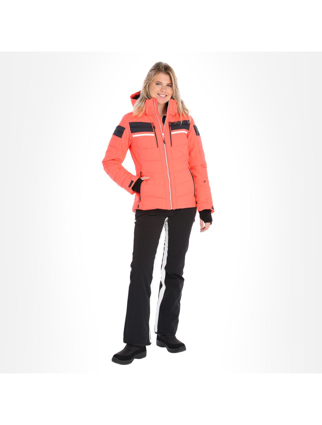 CMP, 30W0816 ski jacket women fluo red