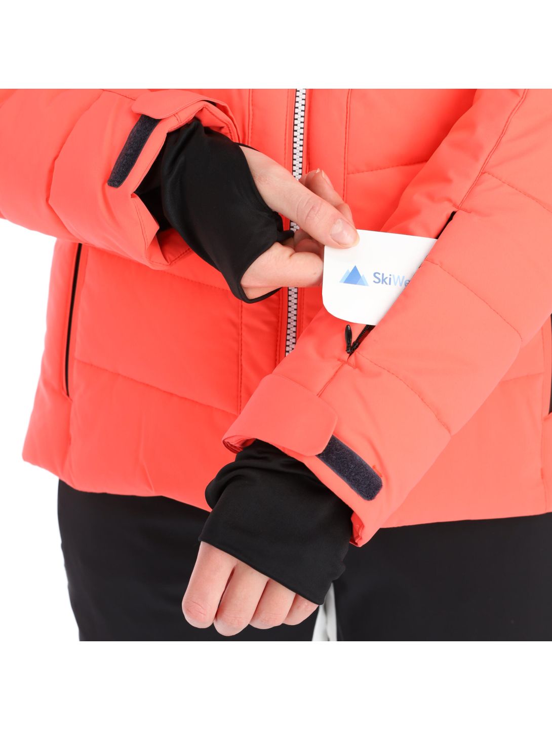 CMP, 30W0816 ski jacket women fluo red