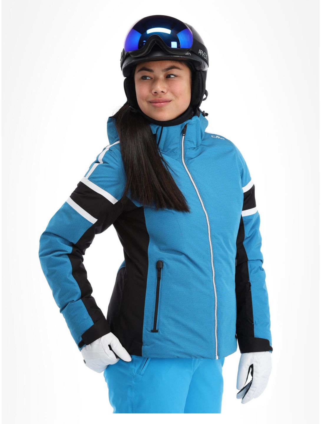 CMP, 31W0056 ski jacket women turquioise blue 