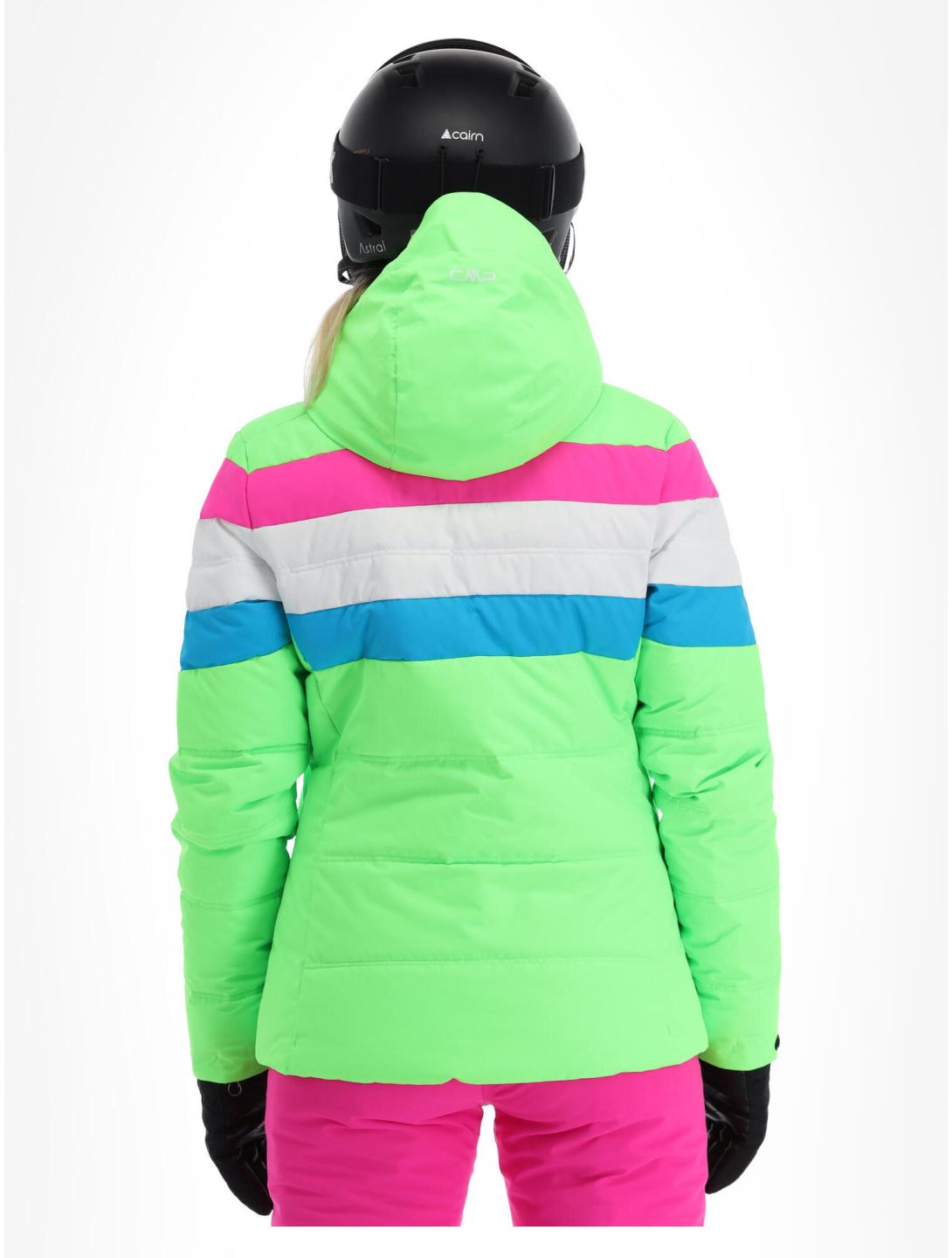 CMP, 31W0246 ski jacket women apple fluo green 