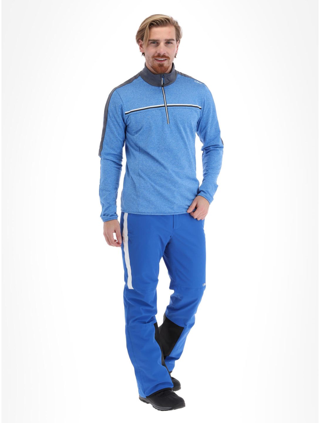 CMP, 32L0197 pullover men melange royal blue 