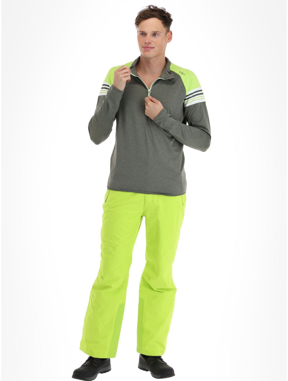 CMP, 33L1027 pullover men Kaki Mel. green 