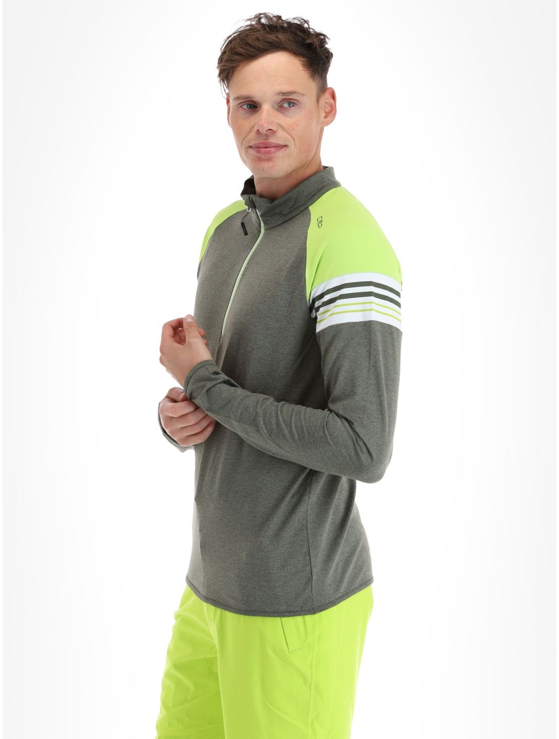 CMP, 33L1027 pullover men Kaki Mel. green 