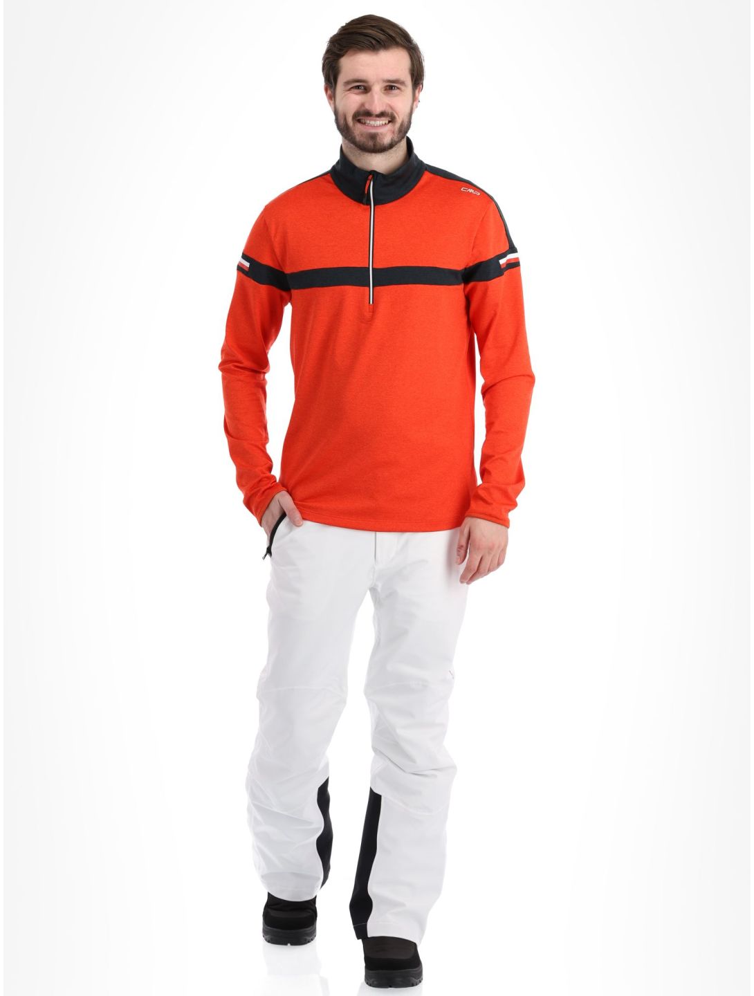 CMP, 33L1107 pullover men Flame Mel. orange 