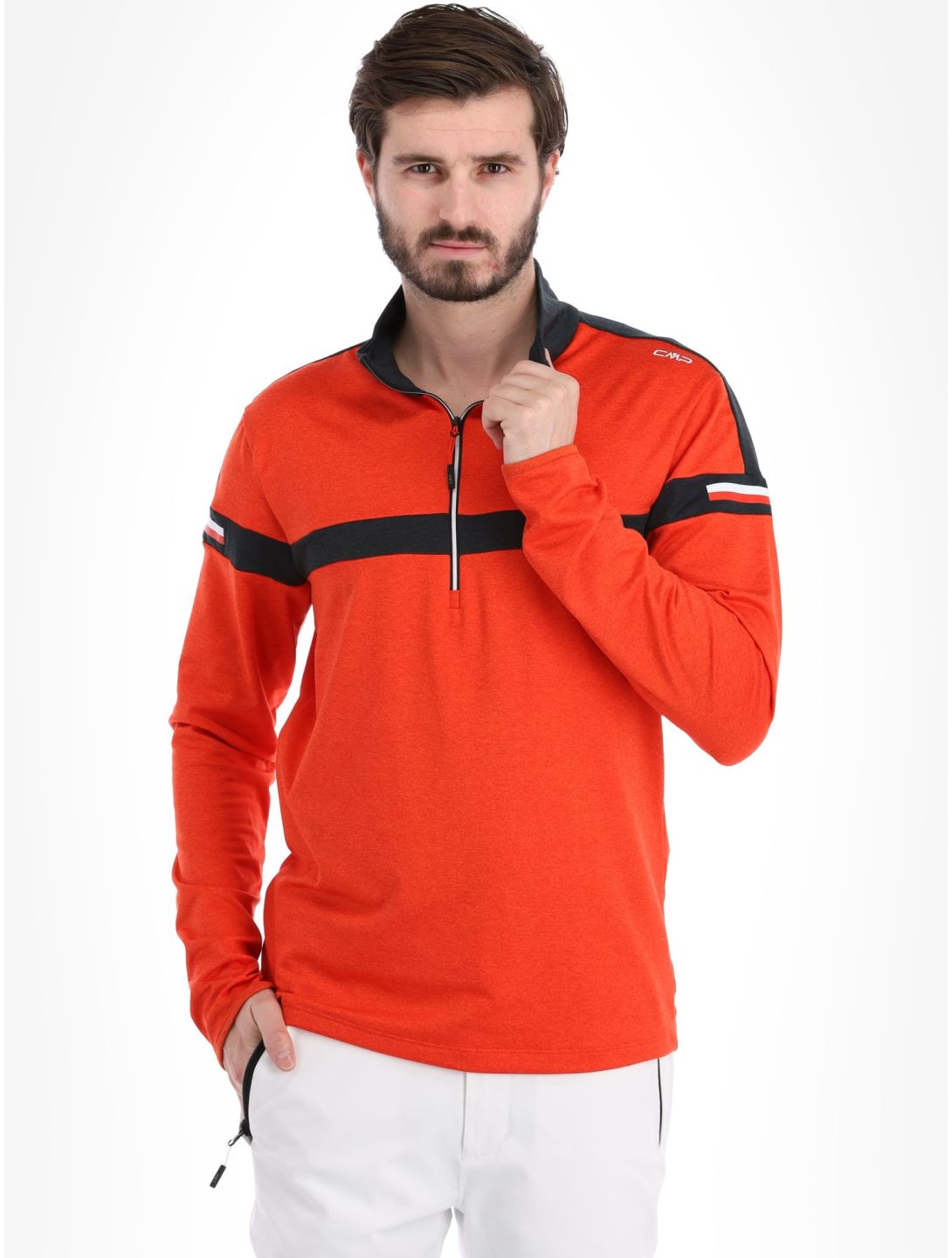 CMP, 33L1107 pullover men Flame Mel. orange 