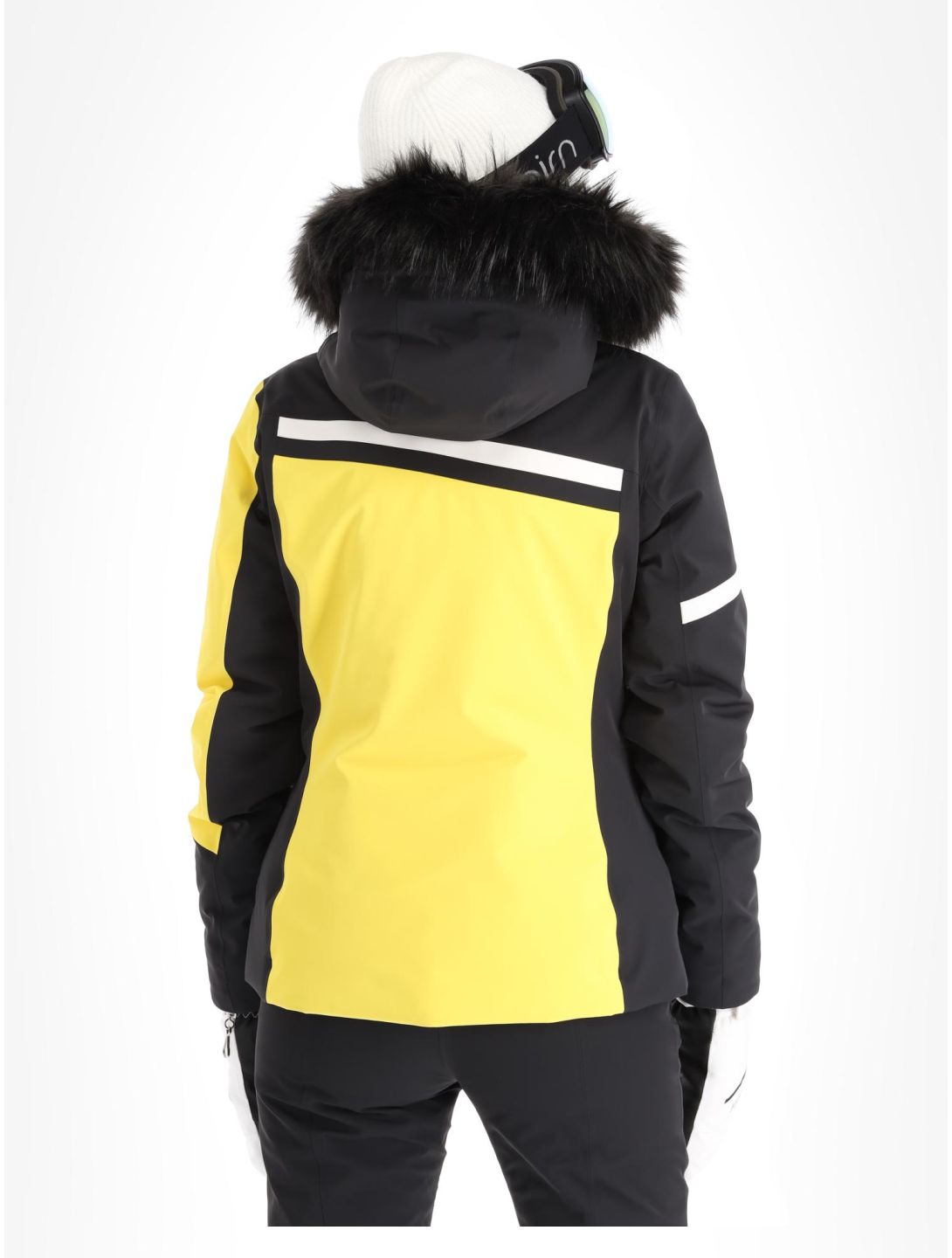 CMP, 33W0296F ski jacket women Winter Sun black, yellow 