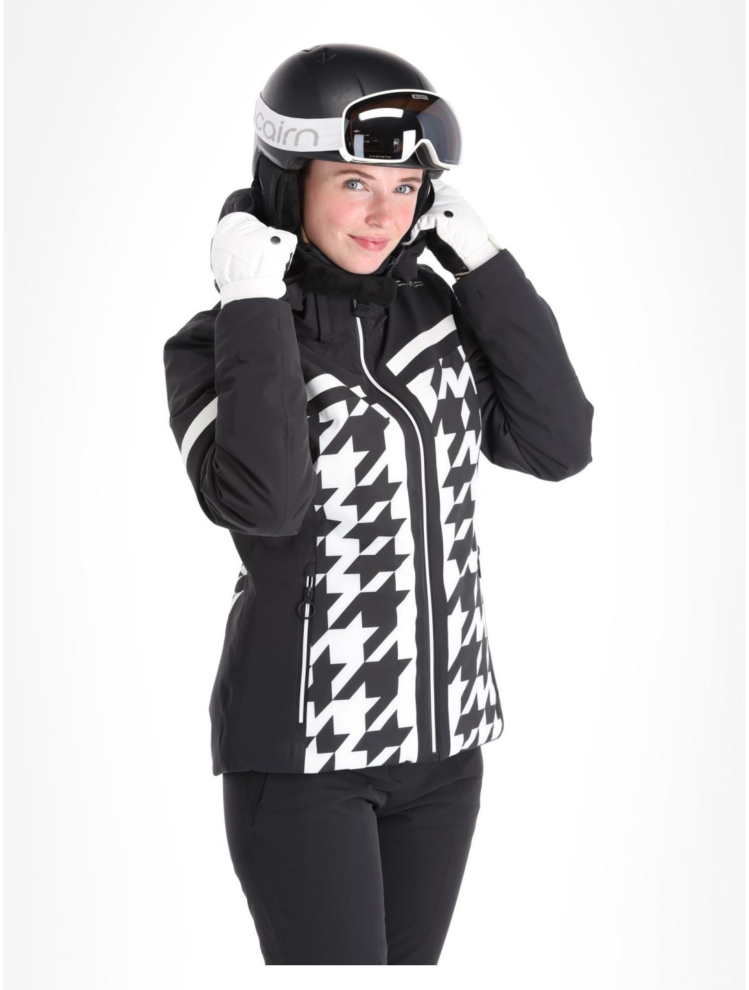 CMP, 33W0306 ski jacket women Black White black, white 