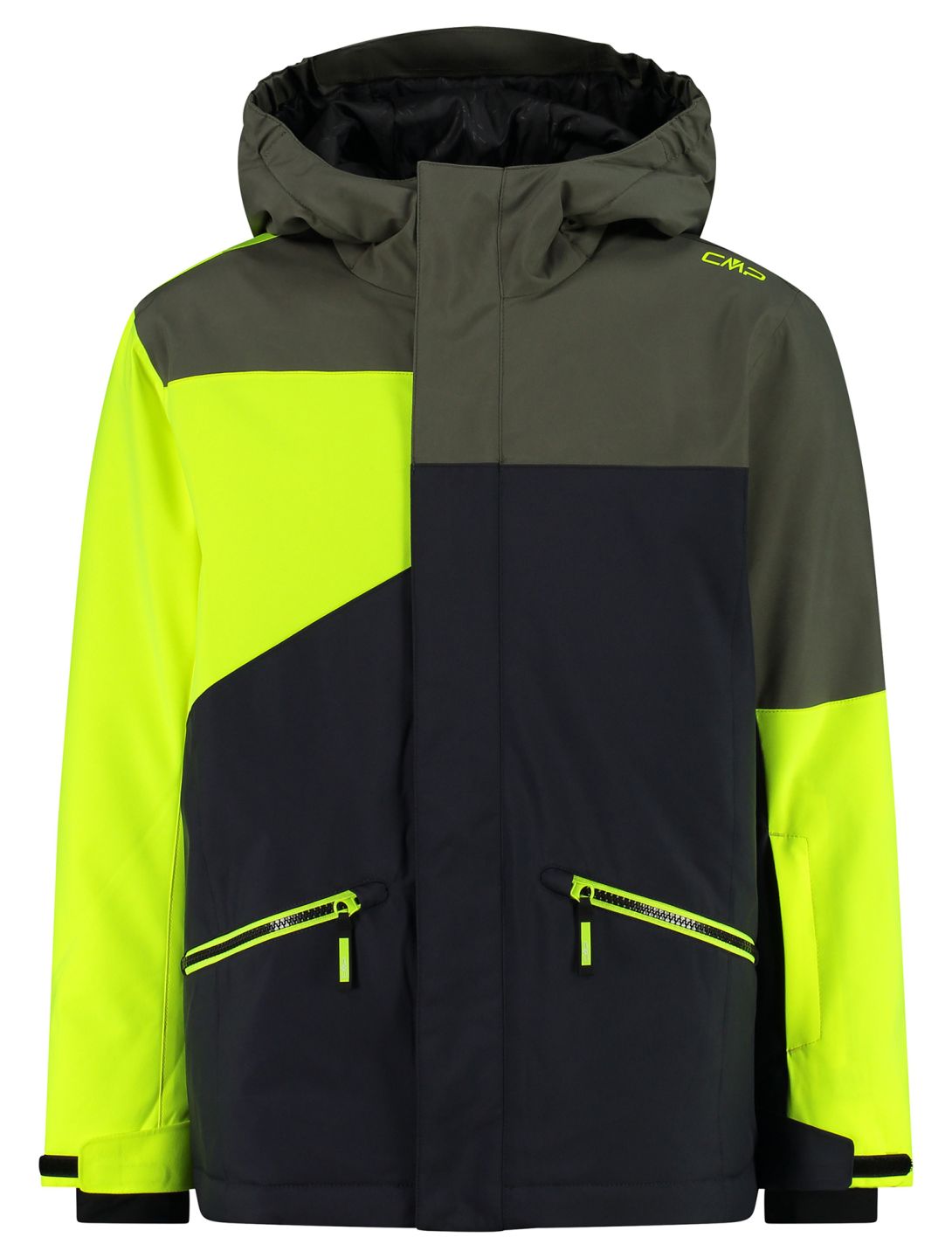 CMP, 33W0624 ski jacket kids Anthracite / Yellow Fluo grey, yellow 