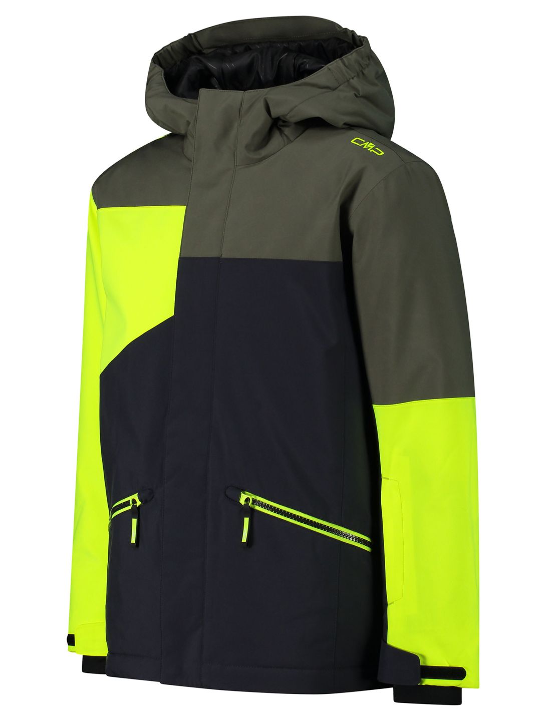 CMP, 33W0624 ski jacket kids Anthracite / Yellow Fluo grey, yellow 