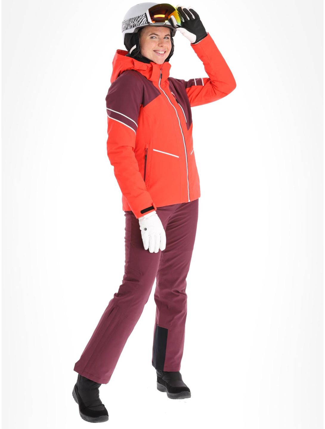 CMP, 33W0666 ski jacket women Poppy purple, red 