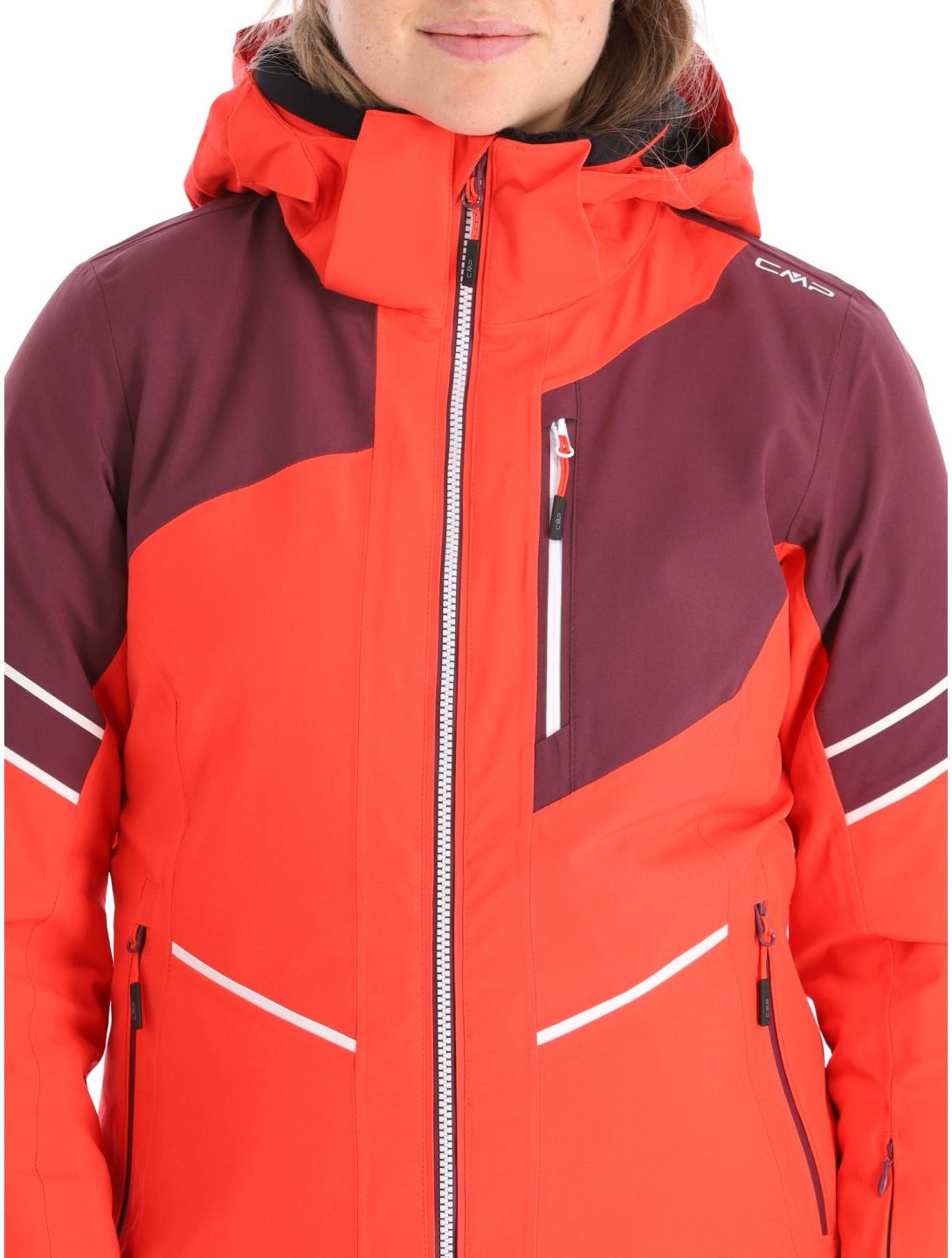 CMP, 33W0666 ski jacket women Poppy purple, red 