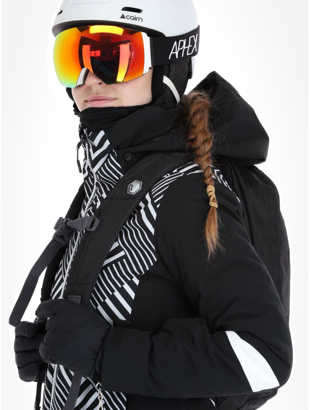 CMP, 33W0686 ski jacket women Black White black, white 