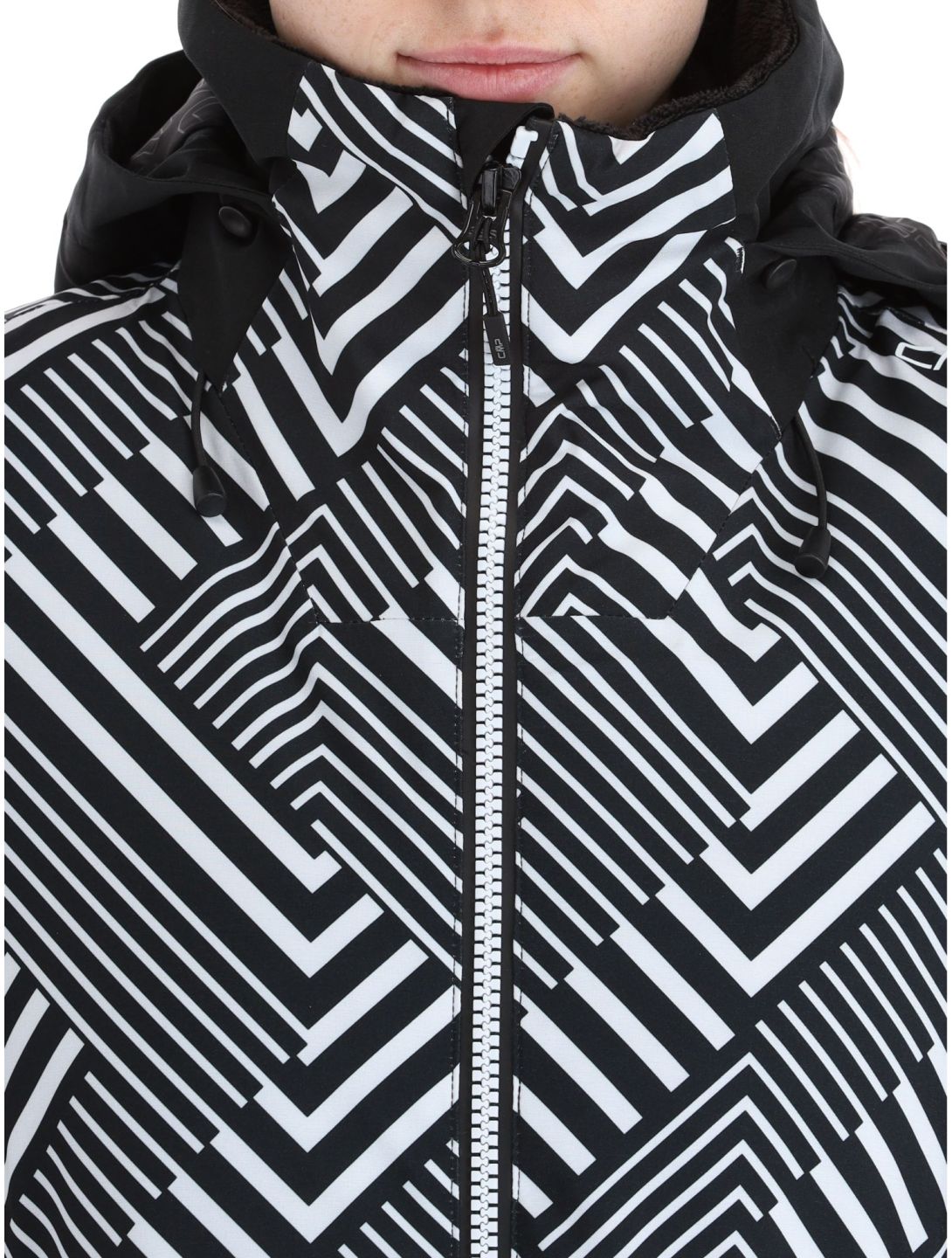 CMP, 33W0686 ski jacket women Black White black, white 