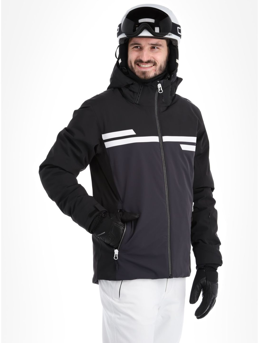 CMP, 33W0747 ski jacket men Anthracite black, grey 