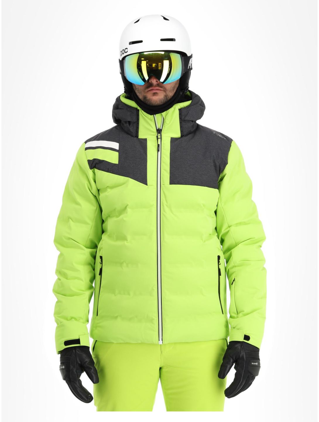 CMP, 33W0767 ski jacket men Acid green 