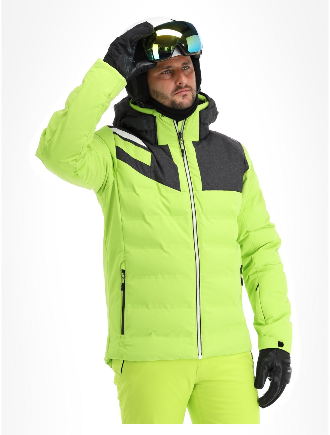 CMP, 33W0767 ski jacket men Acid green 