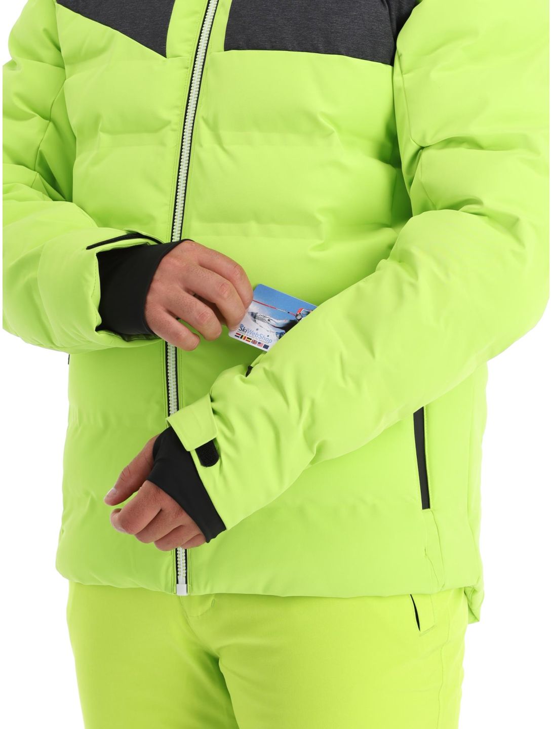 CMP, 33W0767 ski jacket men Acid green 