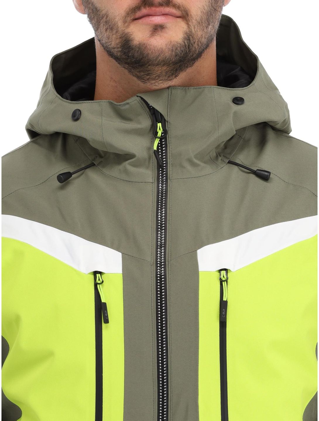 CMP, 33W0787 ski jacket men Kaki green 