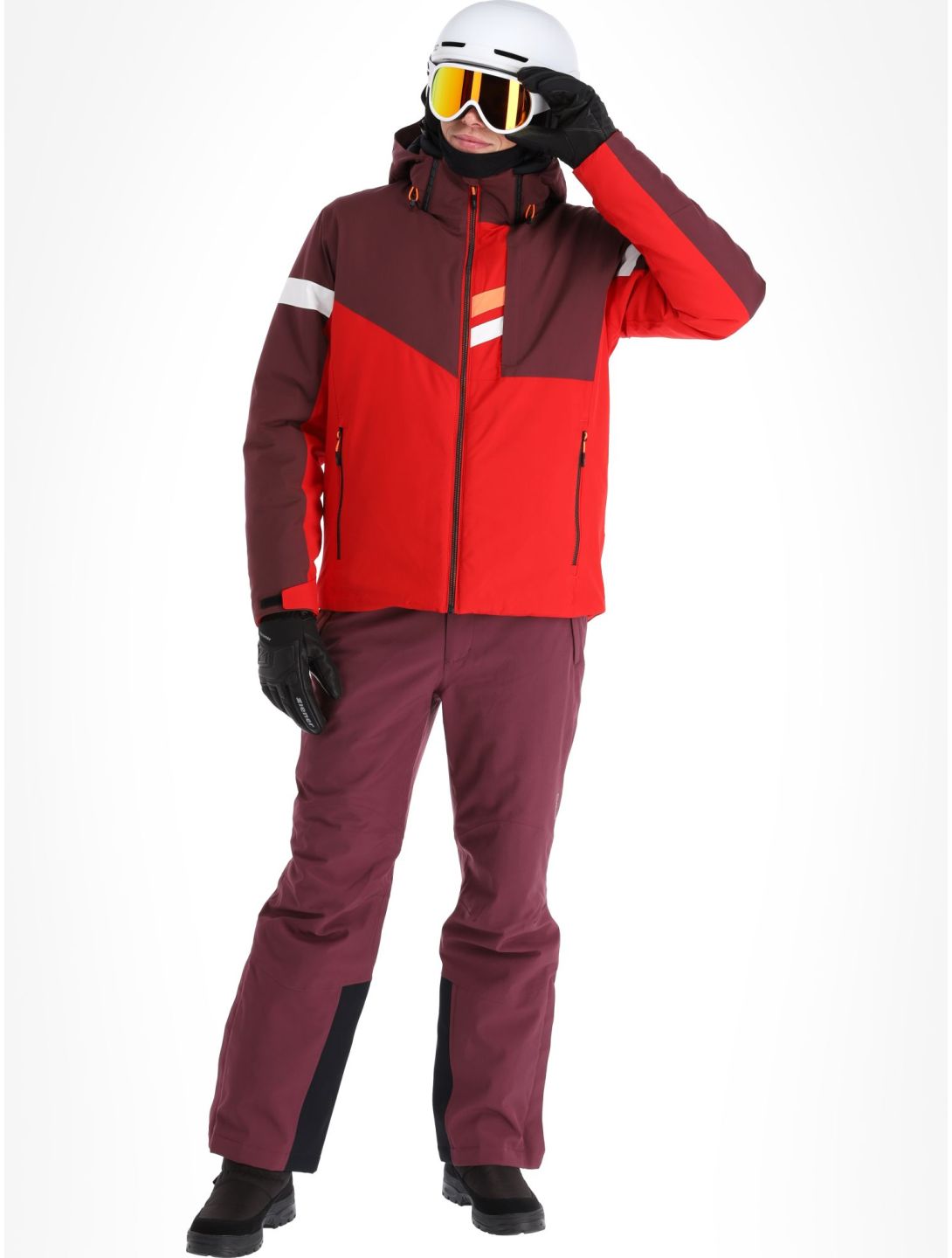 CMP, 33W0807 ski jacket men Ferrari purple, red 