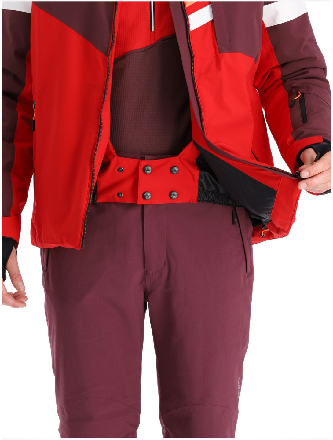 CMP, 33W0807 ski jacket men Ferrari purple, red 