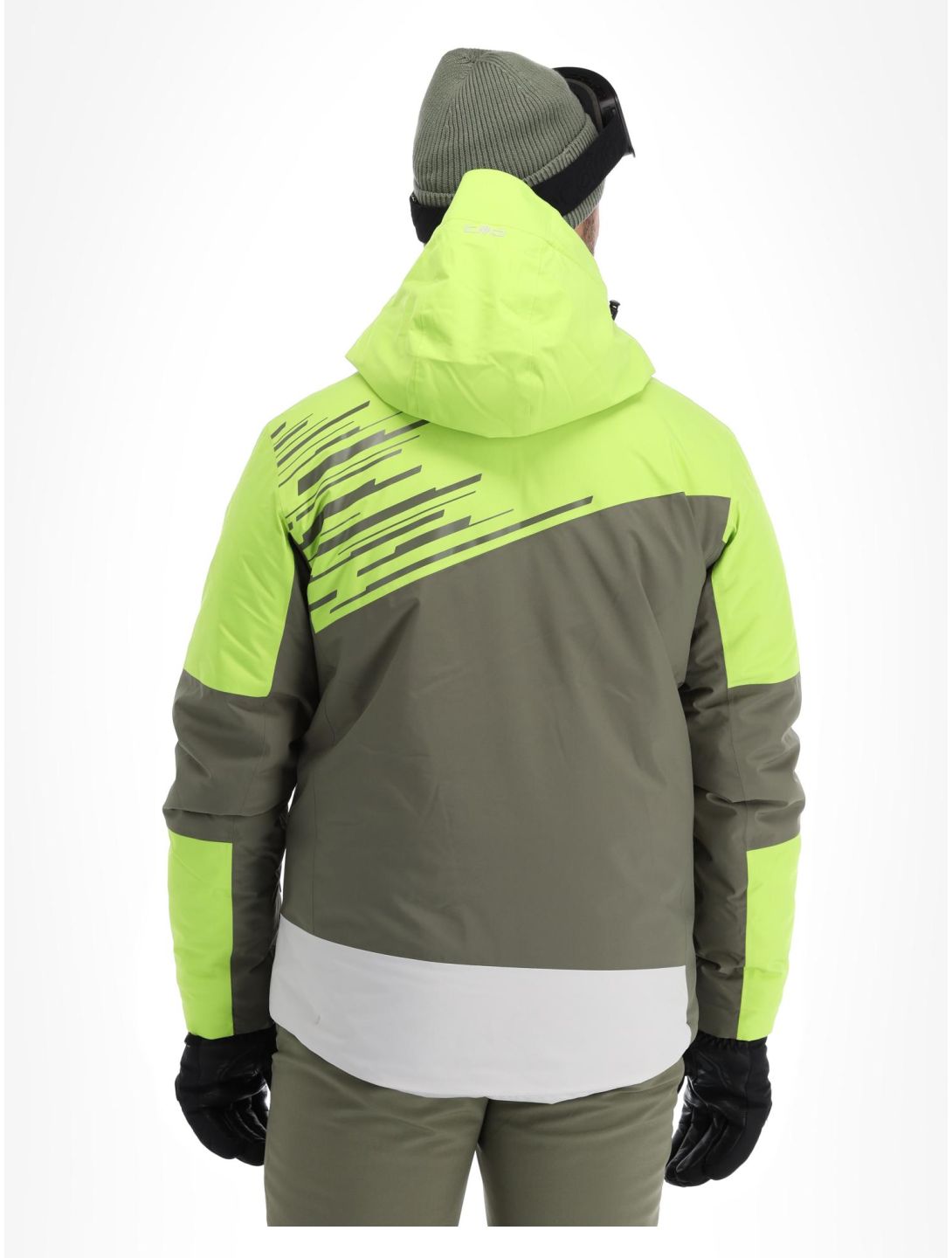 CMP, 33W0817 ski jacket men Acid green 