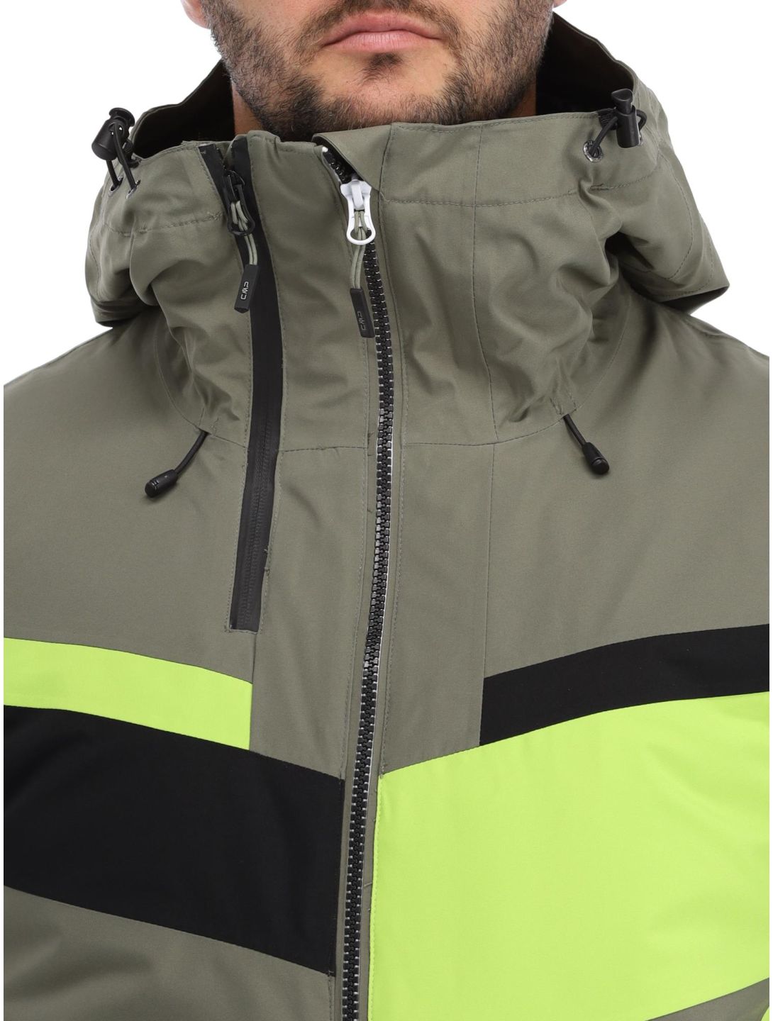 CMP, 33W0827 ski jacket men Kaki green 